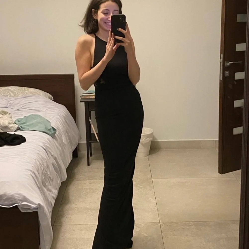 Solace London Black Maxi Gown - Picture 1 of 6